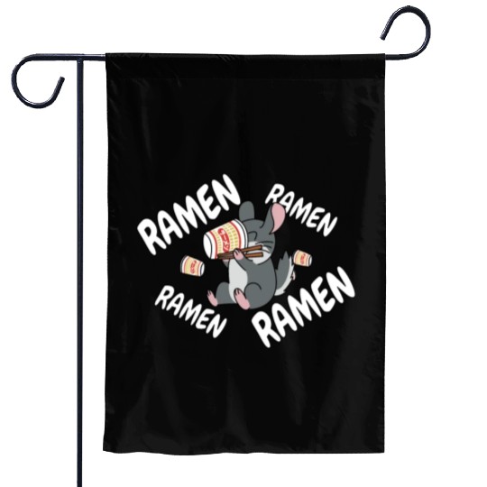 Chinchilla Instant Ramen Noodles Garden Flags