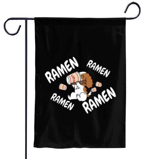 Cavalier King Charles Spaniel Instant Ramen Garden Flags
