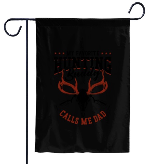 Buck Deer Hunting Hunter Dad Garden Flags
