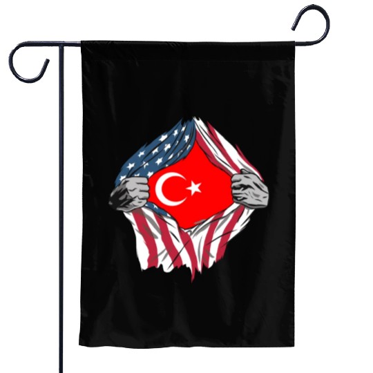 USA Turkey friendship flags design Garden Flags