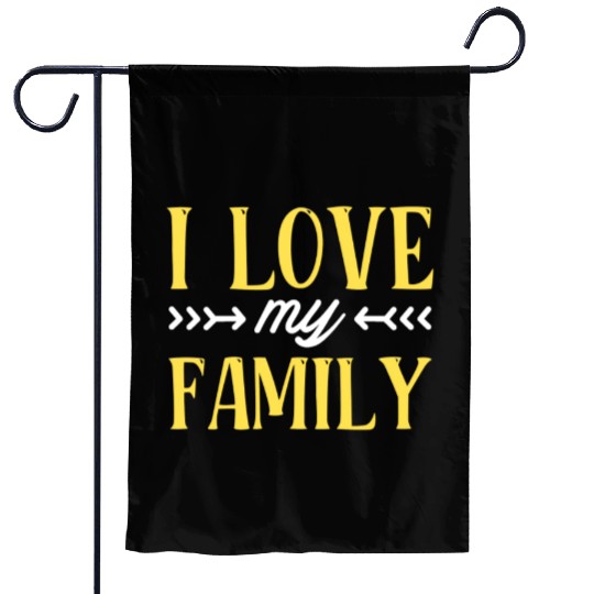 I Love My Family Reunion Families Gathering Garden Flags