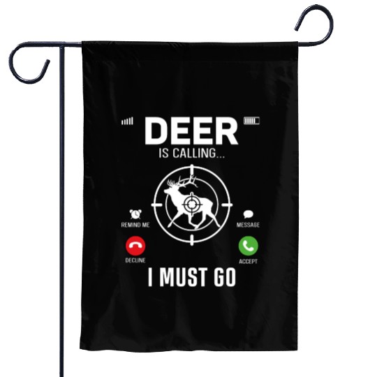 Buck Deer Hunting Hunter Phone Garden Flags