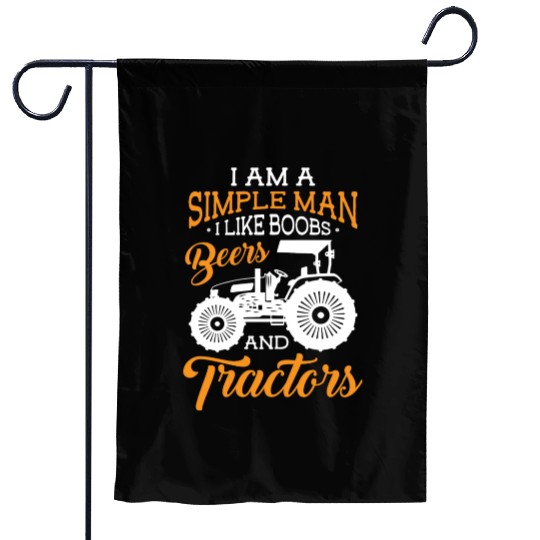 Tractor Agriculture Nature Tractors Garden Flags