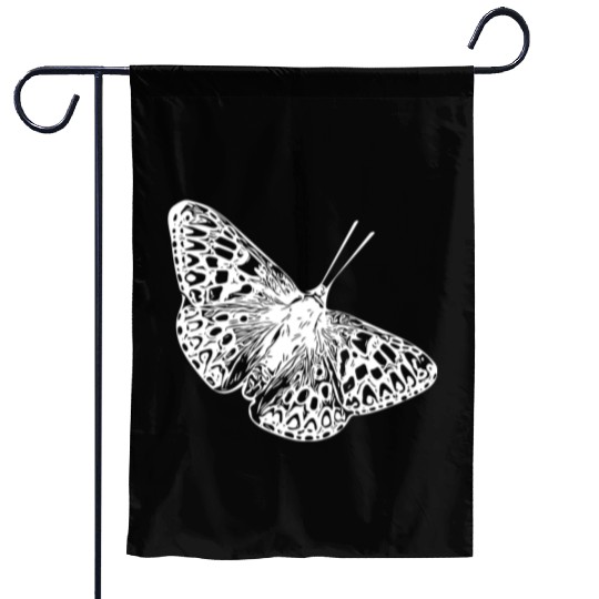 Elegant Vintage Butterfly Garden Flags