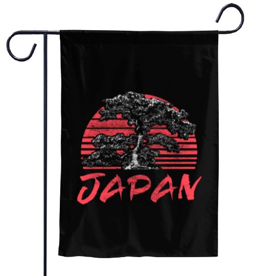 Japan Cherry Blossom Country Garden Flags