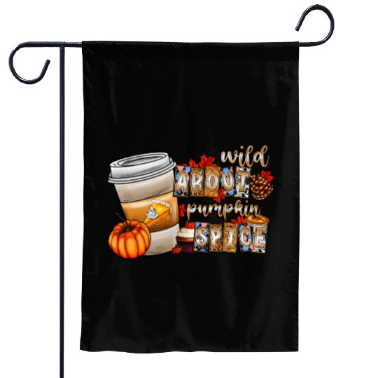 Wild About Pumpkin Spice Garden Flags