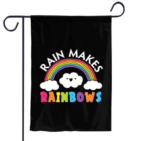 Rain Makes Rainbows Rainbow Whisperer Garden Flags