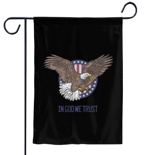 In God We Trust - Bald Eagle - Patriotic Garden Flags