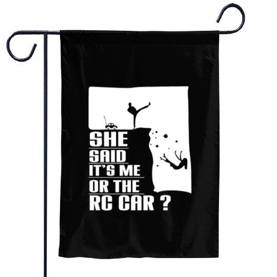 Natural Born RC car Driver Racer Remote Controlled Garden Flags