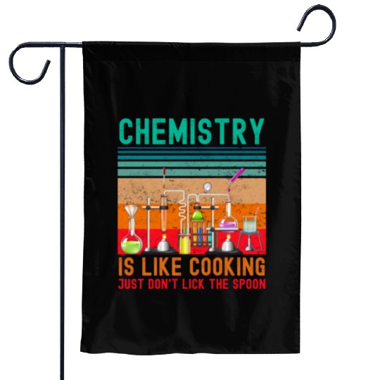 Funny chemistry lab chemical laboratory technician Garden Flags