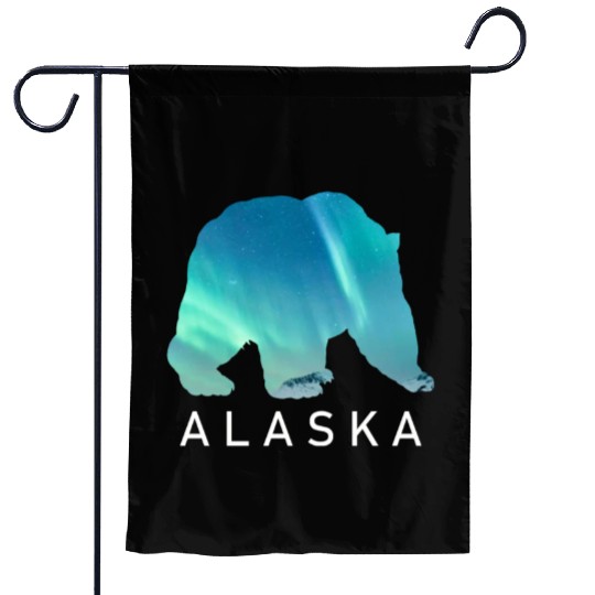 Alaska Gift USA Natur Bär Denali Grizzly Wald Garden Flags