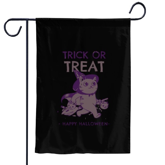 Trick Or Treat Funny Halloween Garden Flags