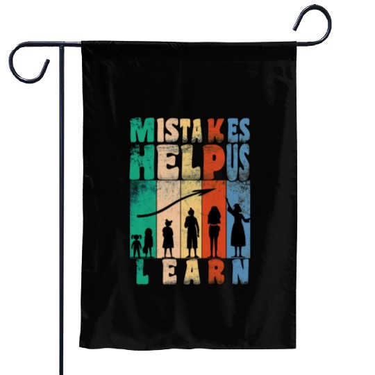 mistakes help us grow women Garden Flags