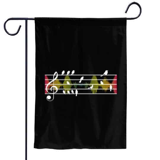 DJ Bird Beats Musician Nature Music Lovers Garden Flags
