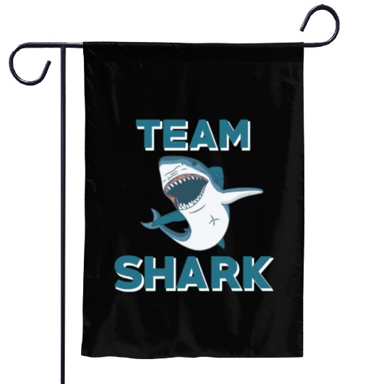 Team Shark Garden Flags