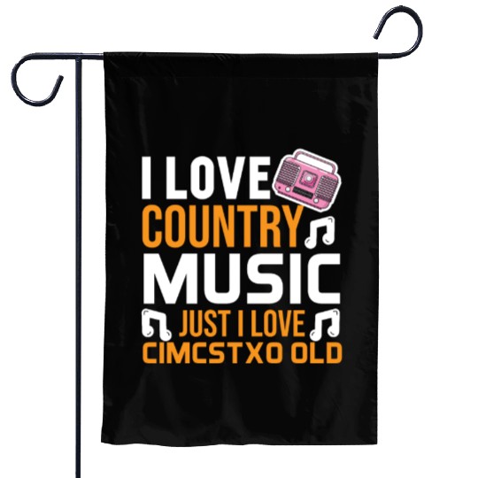 I love Country Music Garden Flags