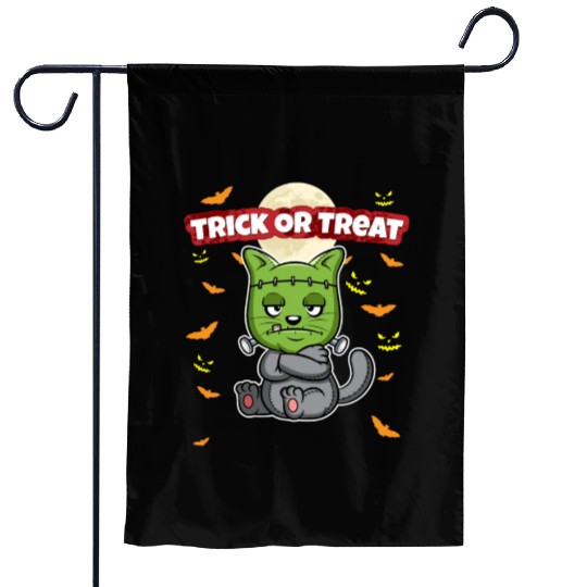 Trick Or Treat Scary Creepy Halloween Monster Garden Flags