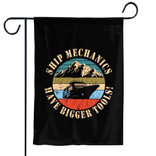 Ship Mechanic Garden Flags