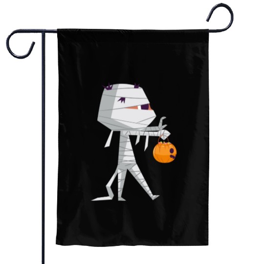 Halloween Trick or Treat with Cartoon Character Garden Flags