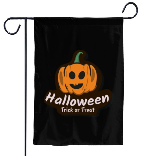 Halloween Trick or Treat Sticker Garden Flags