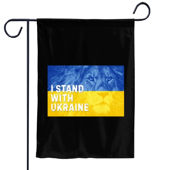 Ukraine Independence Day. I Stand with Ukraine Garden Flags