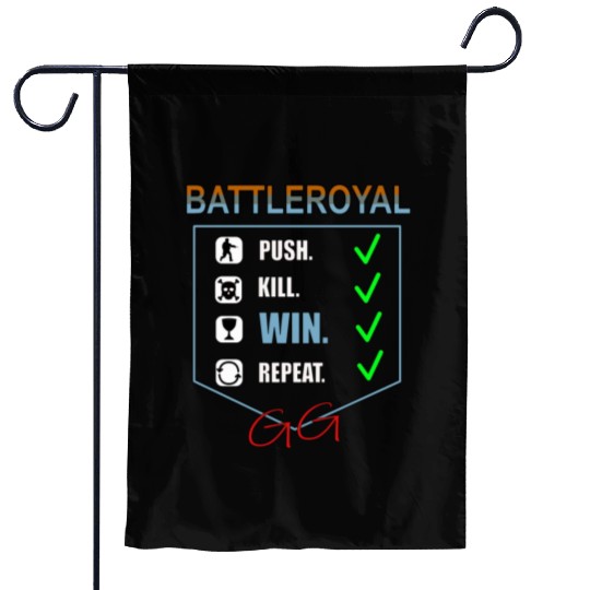 Battle Royal Gaming Design Garden Flags