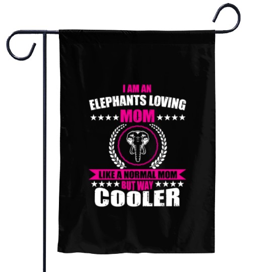 Funny Elephant Loving Mom Garden Flags