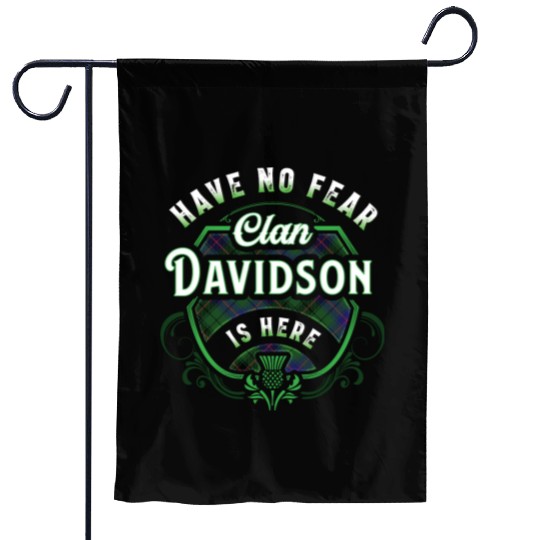 Funny Scottish Clan Davidson Tartan Have No Fear Garden Flags
