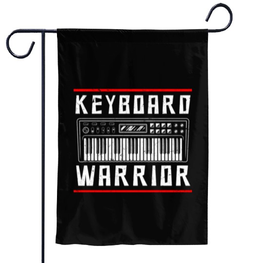 Funny Keyboard Player Music Teacher Humor Garden Flags