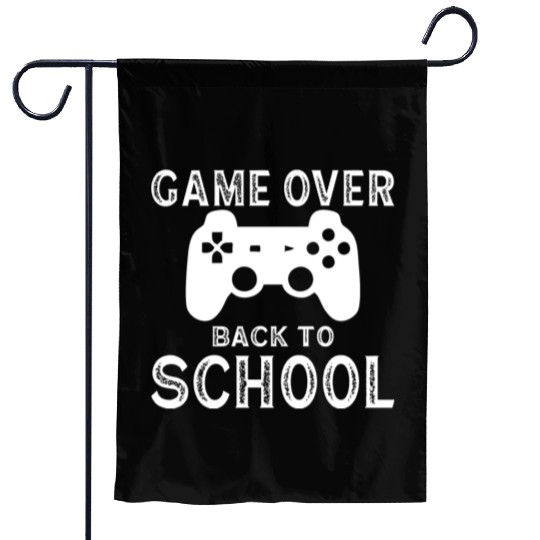 Game Over back to school Garden Flags