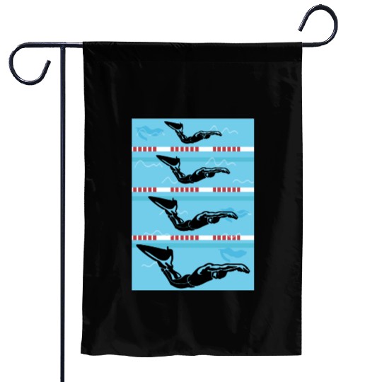 Finswimming Swimming Swimmer Swim Water sport Garden Flags