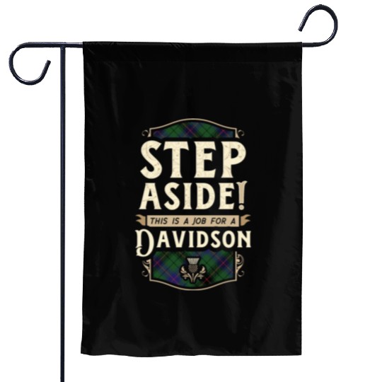 Job for a Davidson Step Aside Scottish Clan Garden Flags