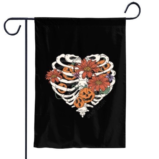 Fun Halloween Designs Dead Inside Garden Flags