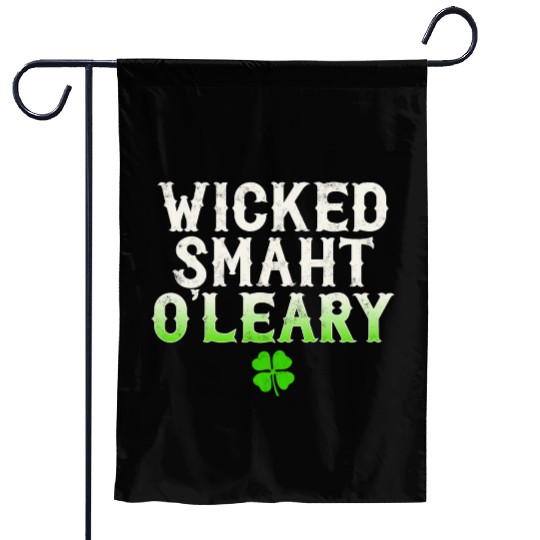 Wicked Smaht O'Leary Clan Boston Irish Slang Garden Flags