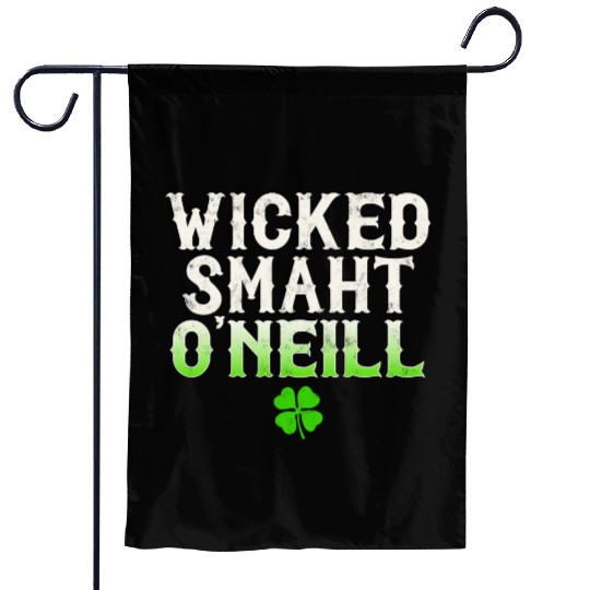 Wicked Smaht O'Neill Clan Boston Irish Slang Garden Flags