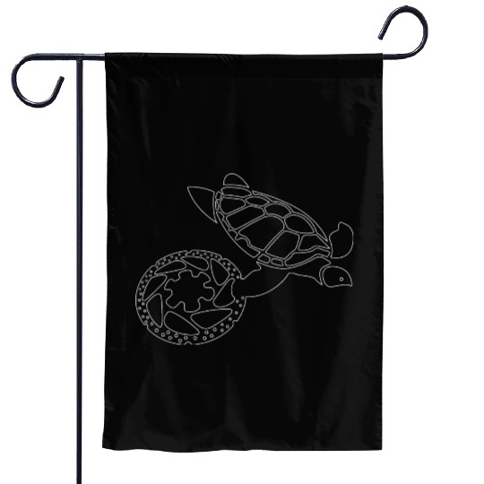 Ocean Animals Sea Turtle's Life Garden Flags