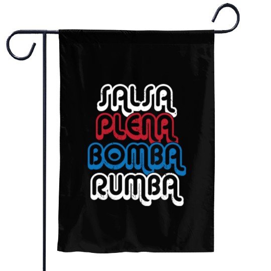 Puerto Rico Dance Salsa Plena Bomba Rumba Garden Flags