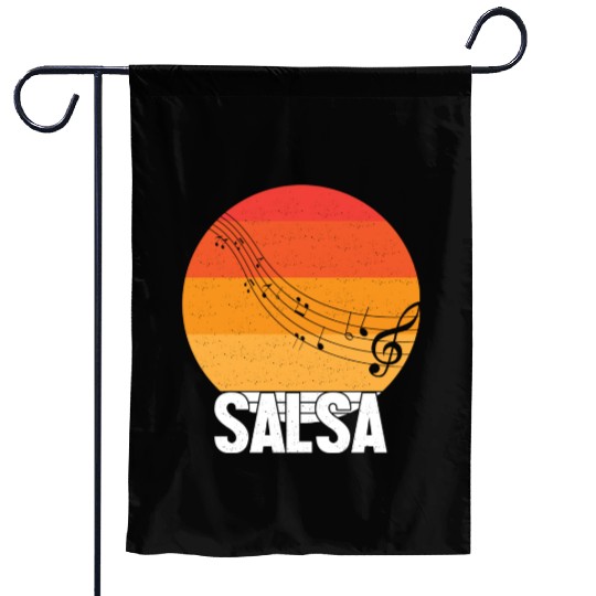 Retro Salsa Dance Garden Flags