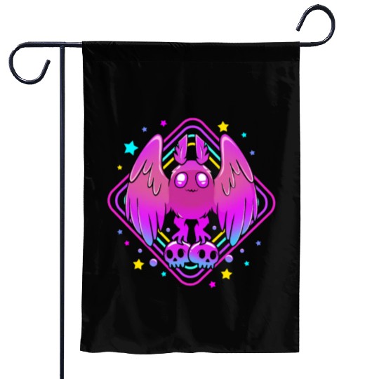 Pastel Goth Skull Aesthetic Gothic Cute Mothman Garden Flags
