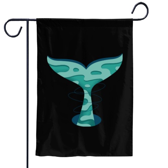 Whale Tail Garden Flags