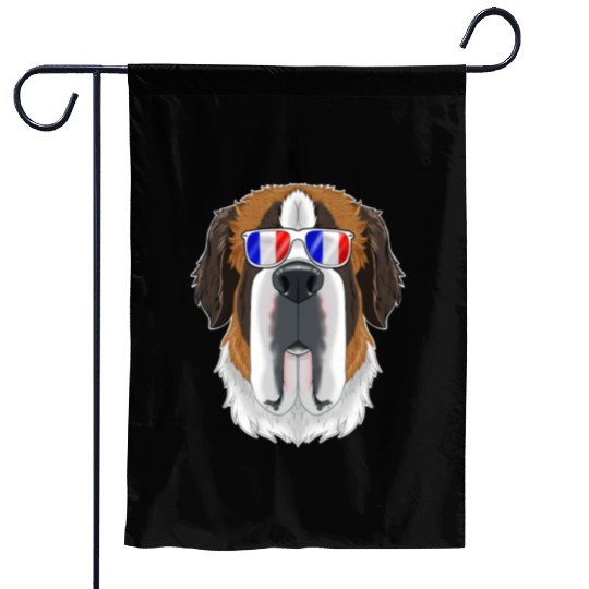Saint Bernard France Sunglasses I French Flag Garden Flags