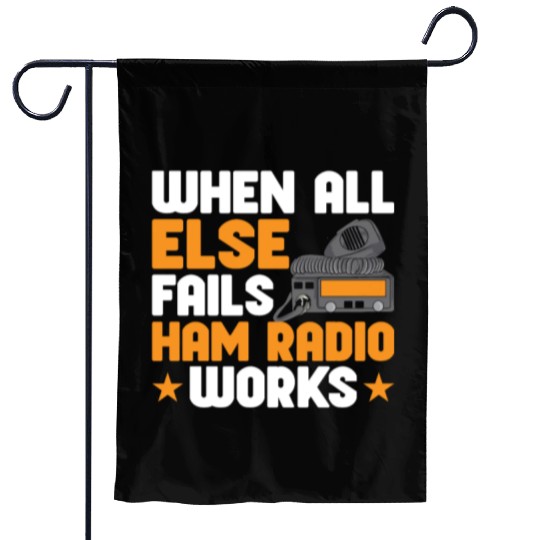 Ham Radio Radio Operator Amateur Radio Signal Garden Flags