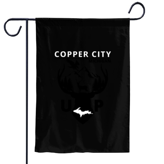 Copper City Michigan Upper Peninsula Garden Flags