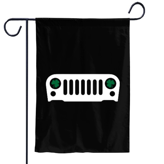 Jeep Irish Garden Flags