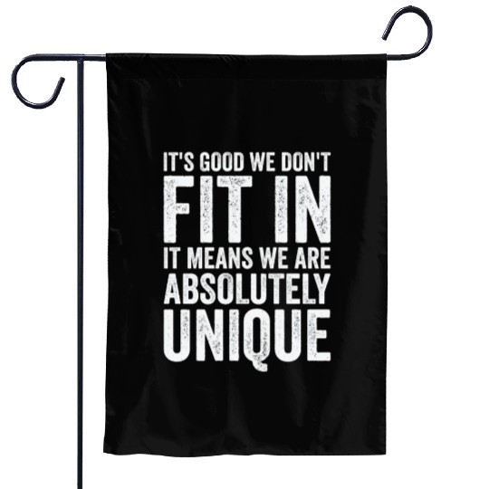 Positivity Misfits Poets Poetry Unique Uniqueness Garden Flags