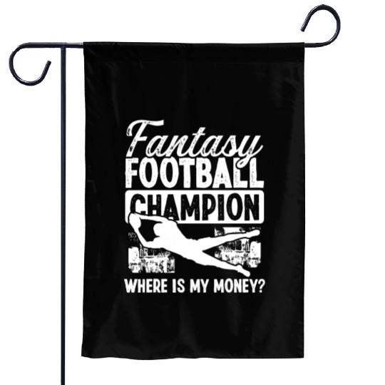 Fantasy Football Championship Funny Money Team Garden Flags