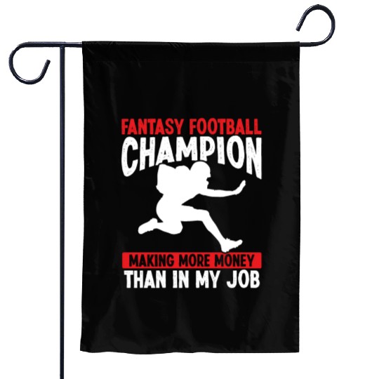 Fantasy Football Championship making Money Team Garden Flags