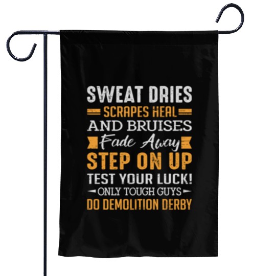 Demolition Derby Driver Demolition Derby Garden Flags