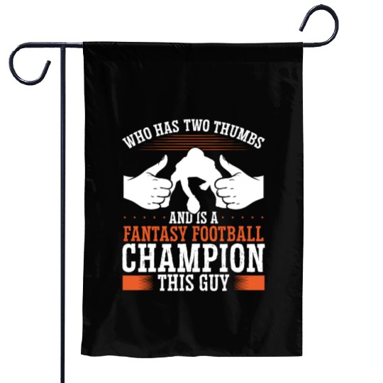 Fantasy Football Championship Winner Team Trophy Garden Flags