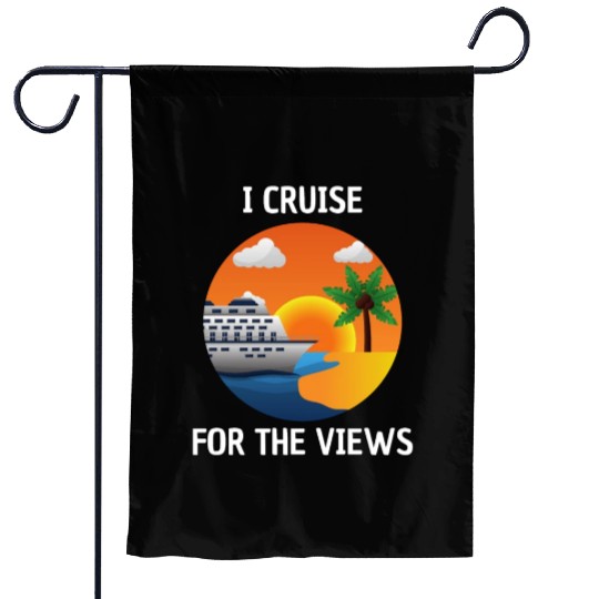 Cruise for the Views Vaction Ship Mardi Gras Garden Flags